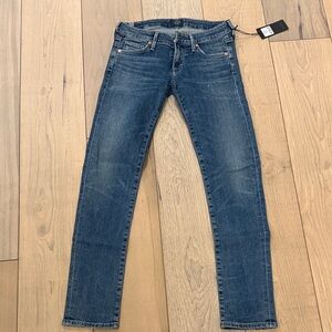 Citizens of Humanity Racer Lo Rise Skinny Jeans - Caspian Blue